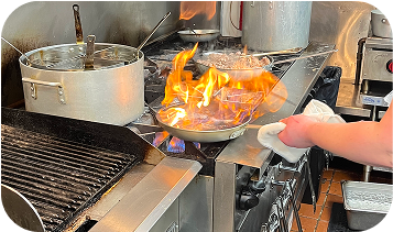 Cook using a frying pan